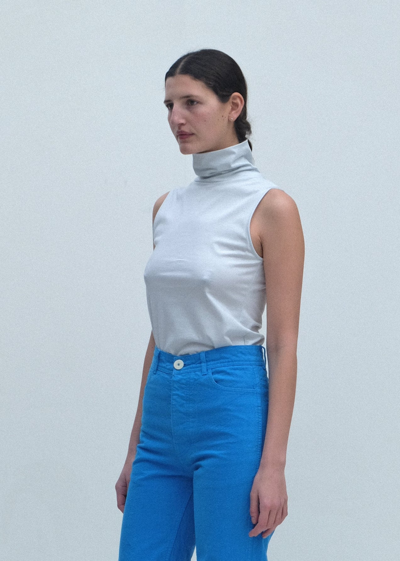 Sleeveless Turtleneck - Mist - Jesse Kamm