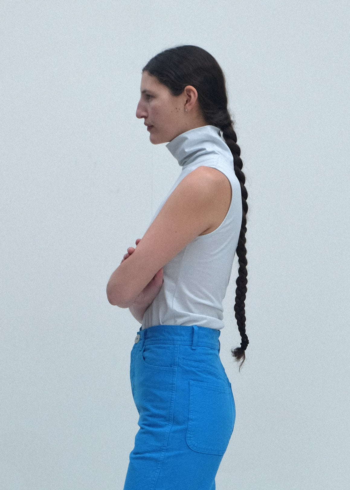 Sleeveless Turtleneck - Mist - Jesse Kamm