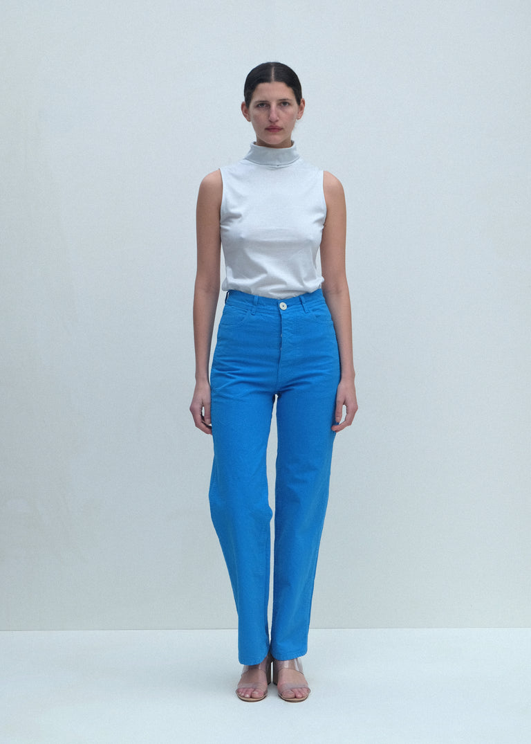 Sleeveless Turtleneck - Mist - Jesse Kamm