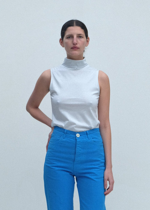 Sleeveless Turtleneck - Mist - Jesse Kamm