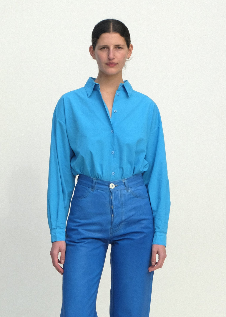 Alberta Shirt - Pool Blue - Jesse Kamm