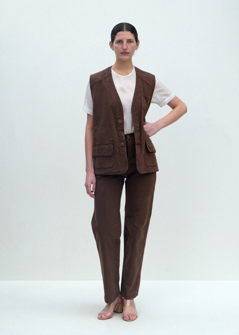 Director's Vest - Chocolate Brown - Jesse Kamm