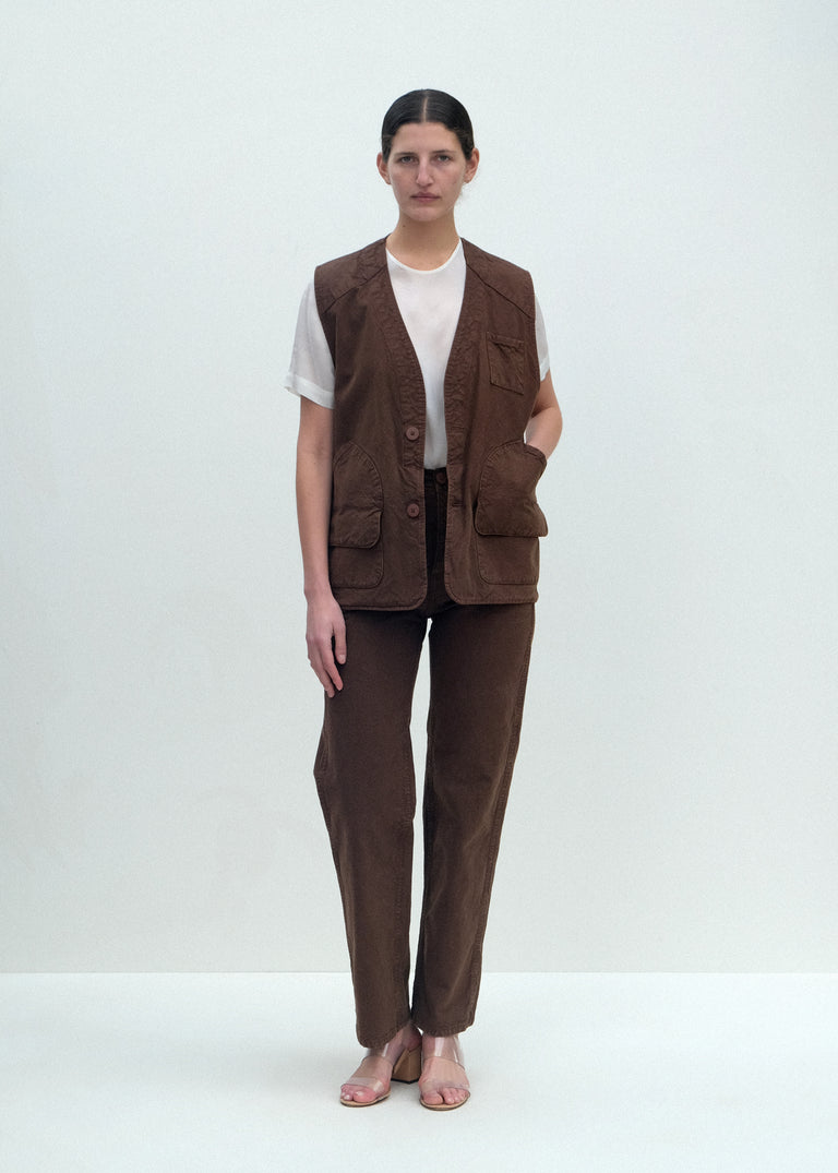 Director's Vest - Chocolate Brown - Jesse Kamm