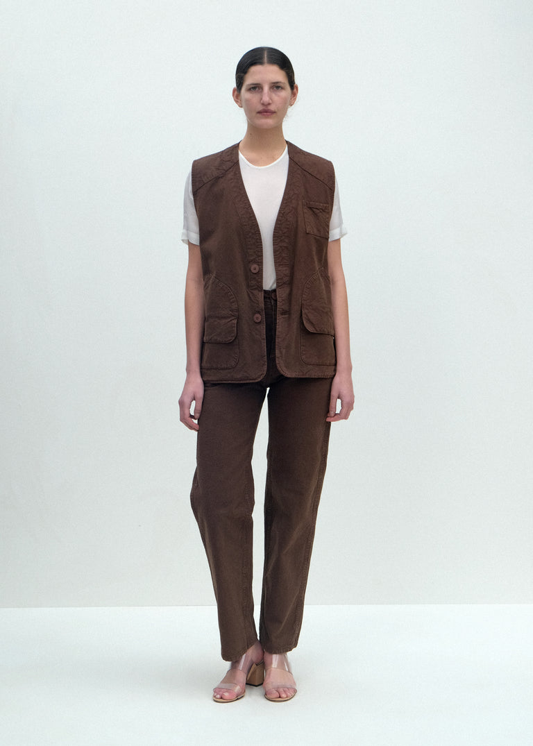 Director's Vest - Chocolate Brown - Jesse Kamm