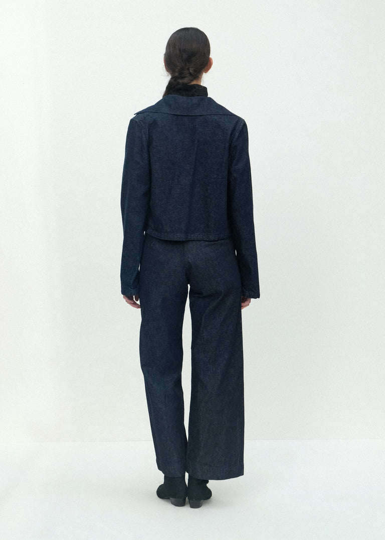 The Jones Jacket - Dark Indigo Denim - Jesse Kamm