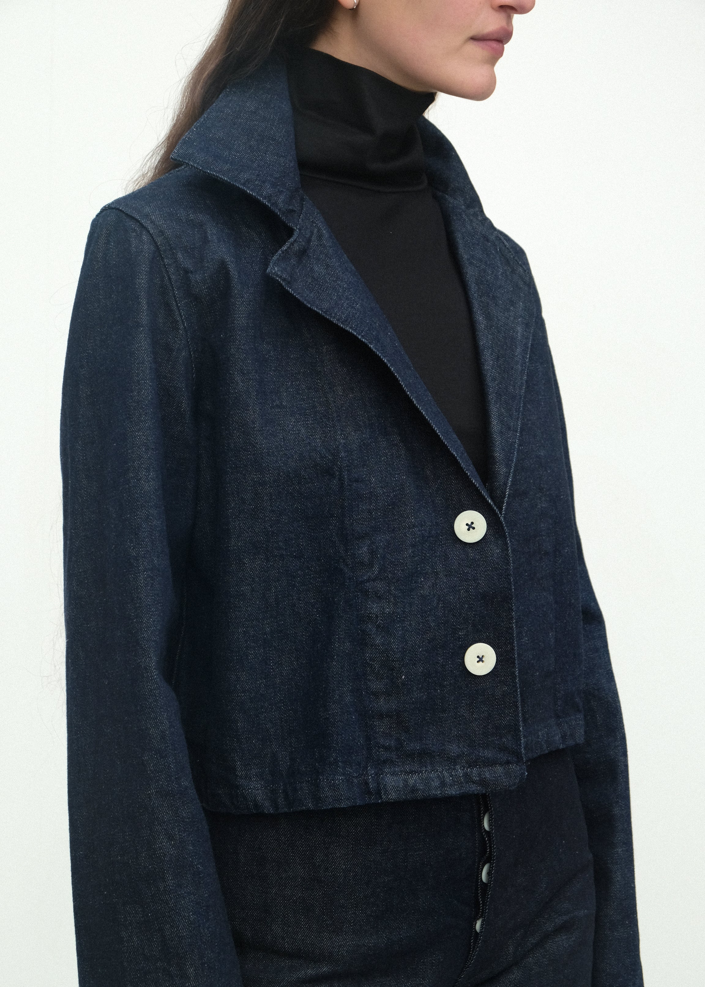 The Jones Jacket - Dark Indigo Denim - Jesse Kamm