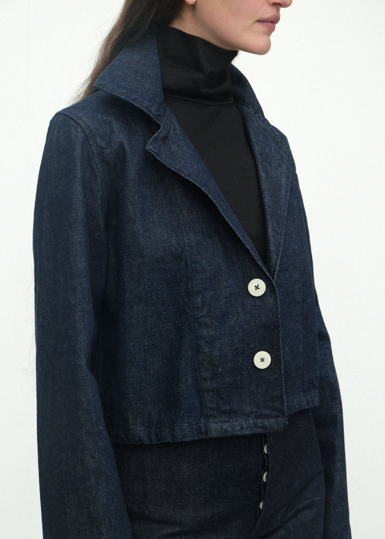 The Jones Jacket - Dark Indigo Denim - Jesse Kamm