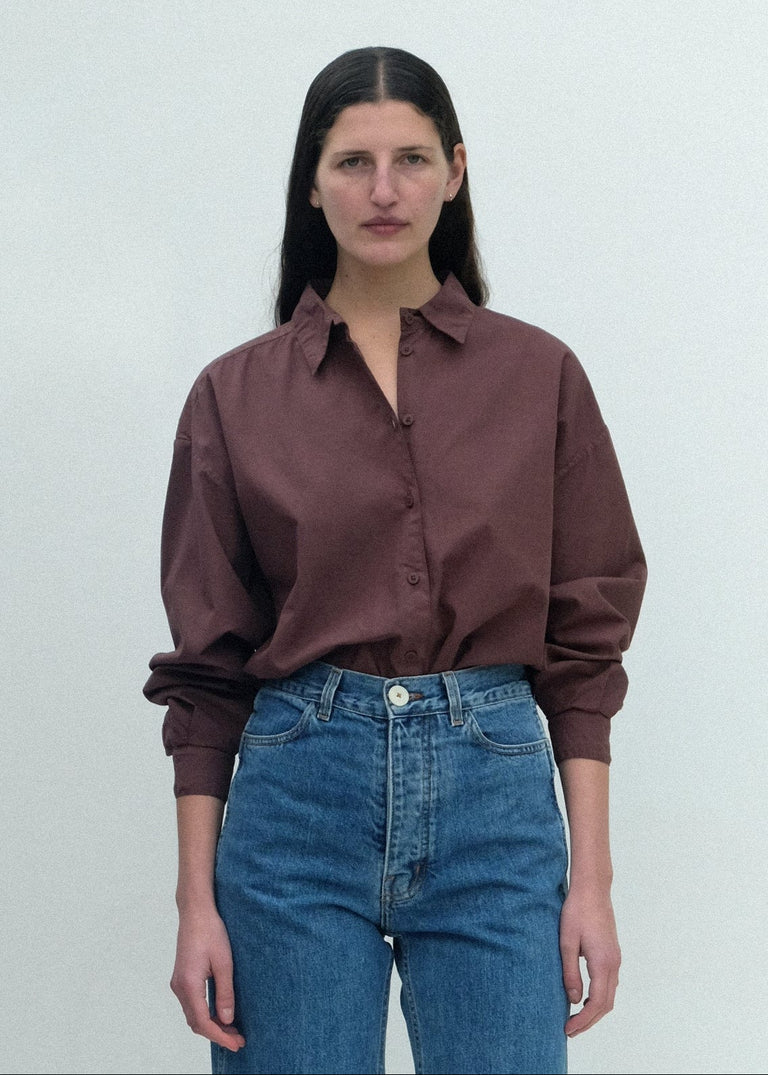 Alberta Shirt - Chocolate Brown - Jesse Kamm