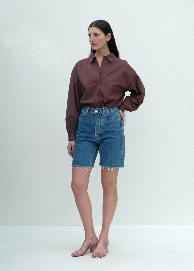 Alberta Shirt - Chocolate Brown - Jesse Kamm