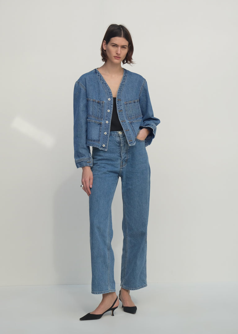 Studio Jacket - Cowboy Blue Denim - Jesse Kamm