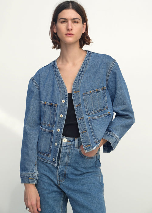 Studio Jacket - Cowboy Blue Denim - Jesse Kamm