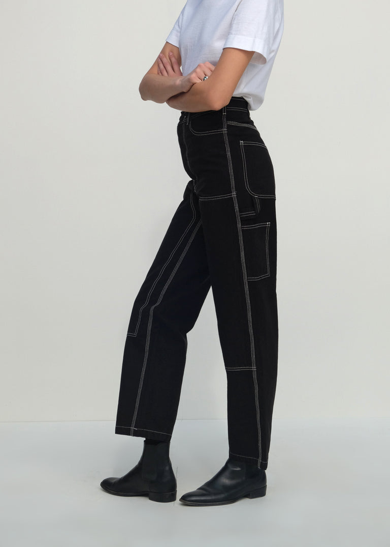 Patchfront Handy Pants - Black - Jesse Kamm