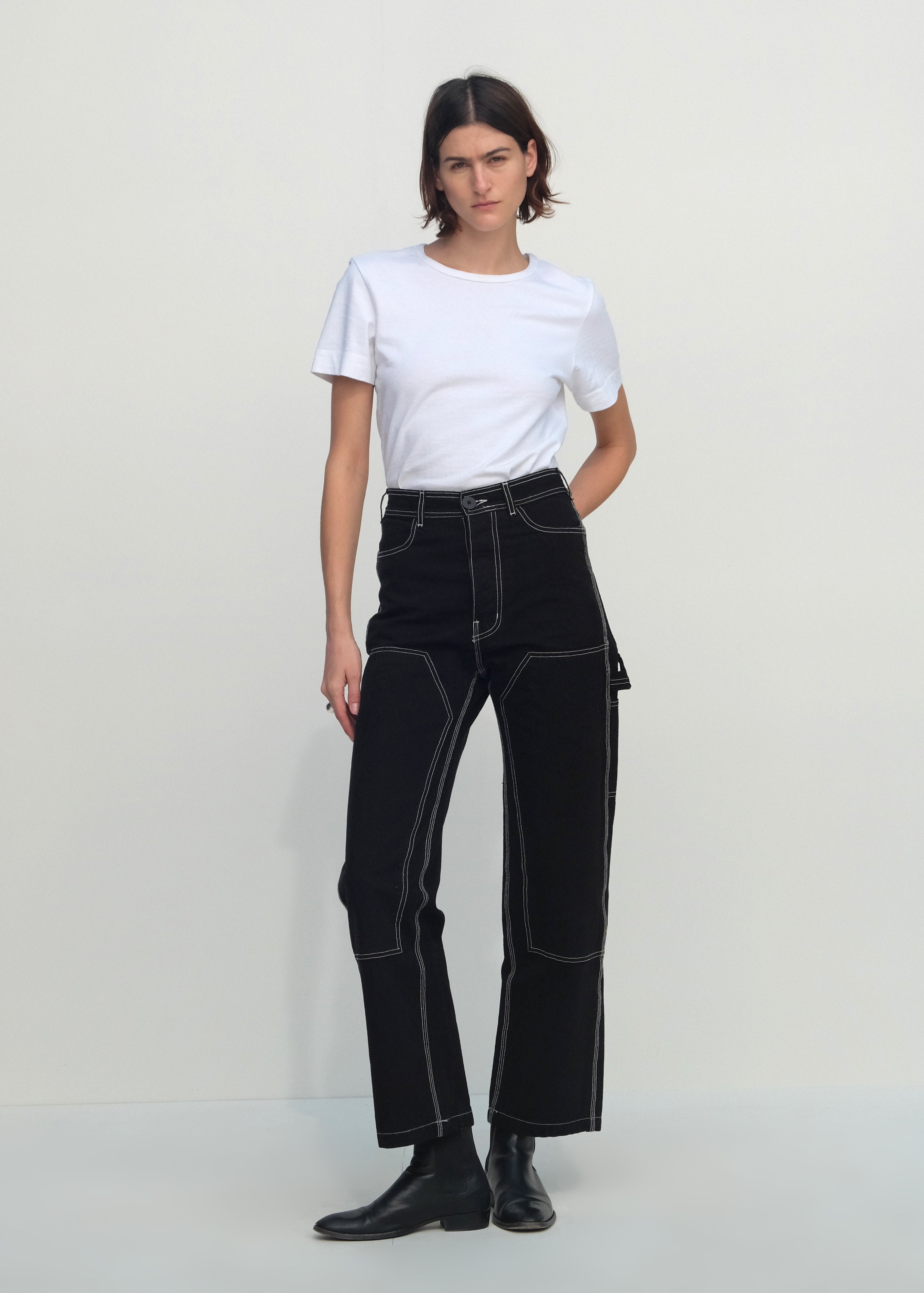 Patchfront Handy Pants - Black - Jesse Kamm