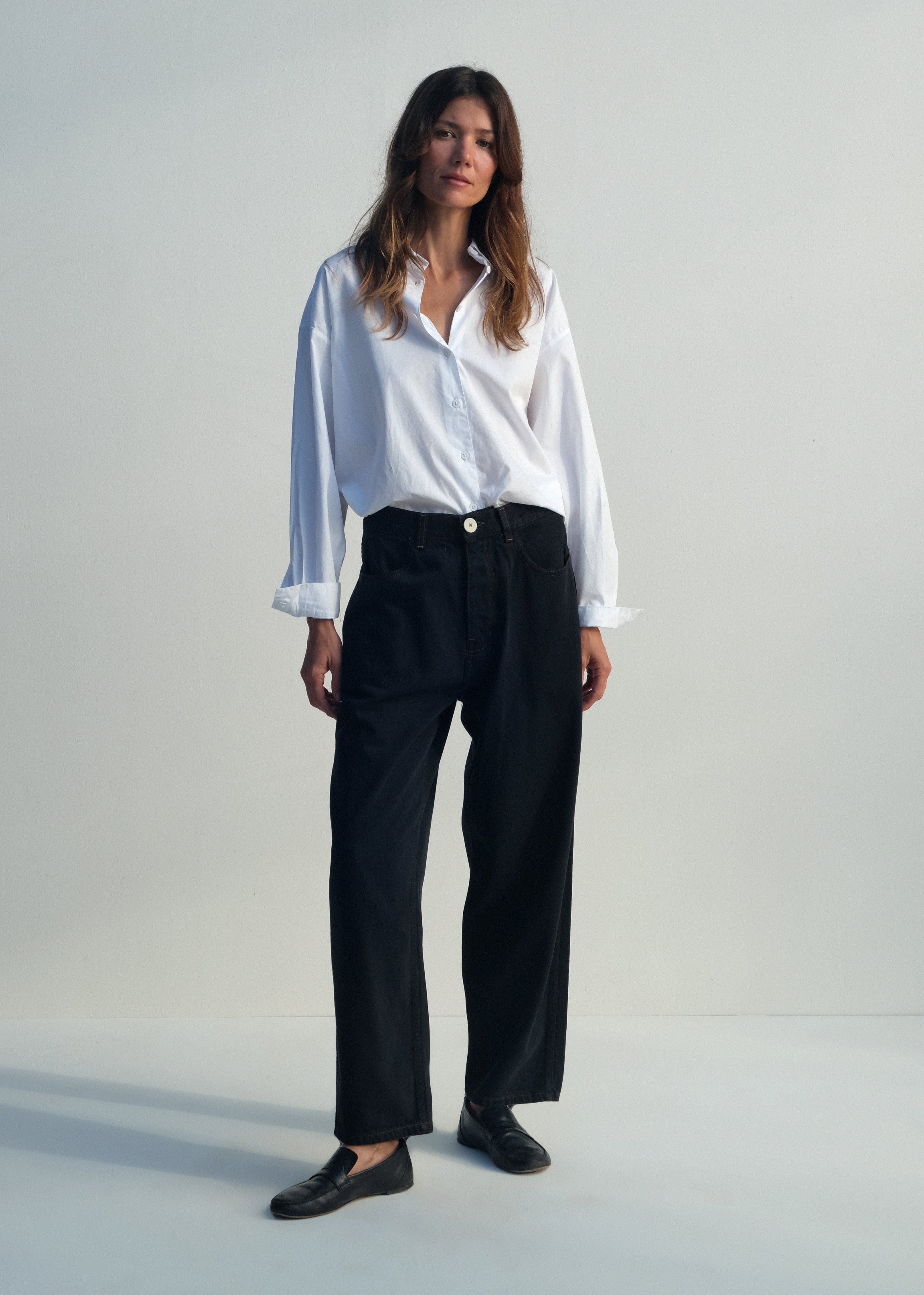 California Wides - Black Japanese Denim - Jesse Kamm