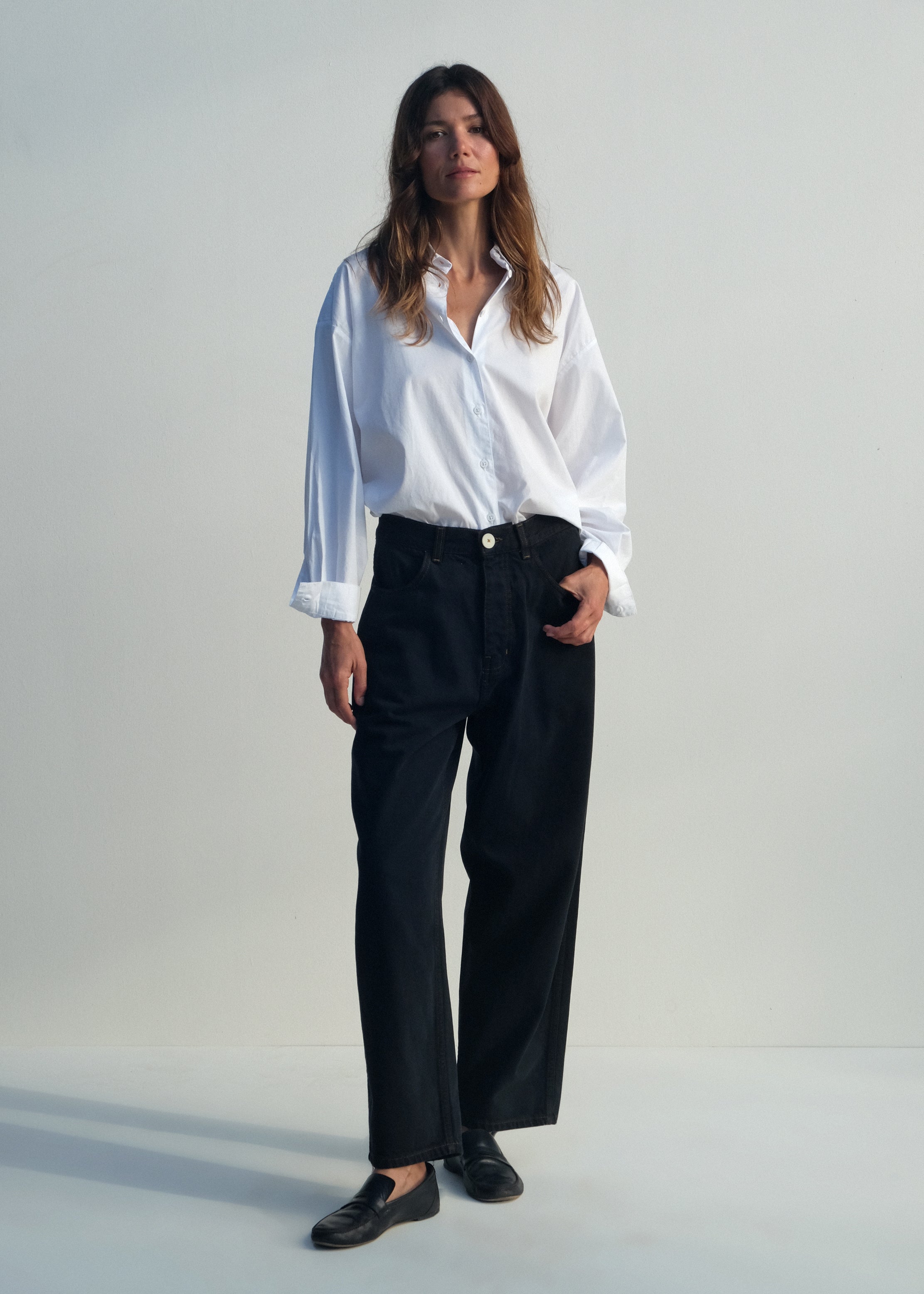 California Wides - Black Japanese Denim - Jesse Kamm