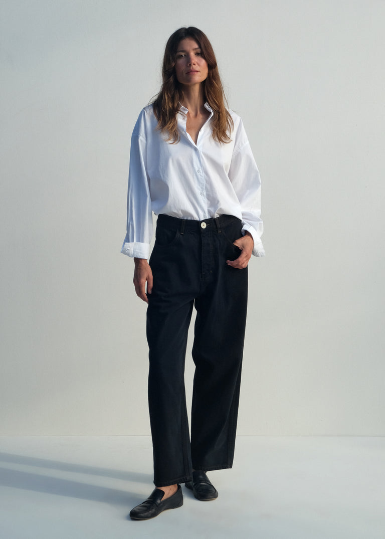 California Wides - Black Japanese Denim - Jesse Kamm