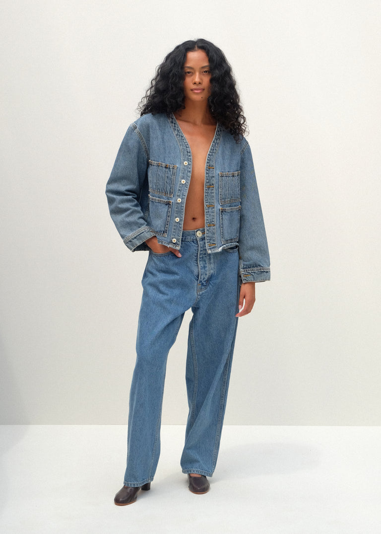 Studio Jacket - Cowboy Blue Denim - Jesse Kamm