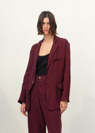 Basque Blazer - Vino - Jesse Kamm