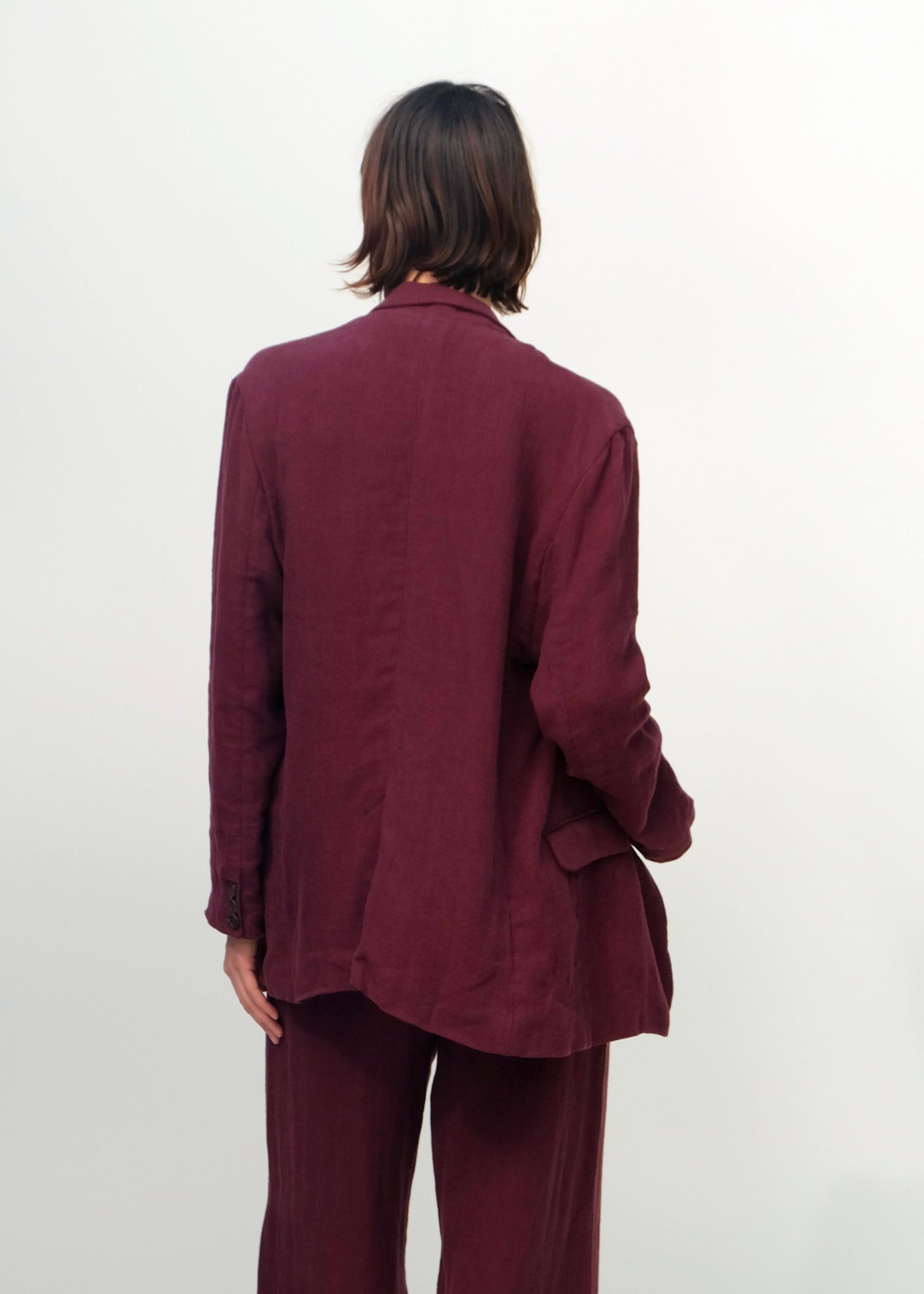 Basque Blazer - Vino - Jesse Kamm