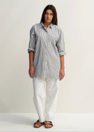 Painter Shirt - Slate Pinstripe - Jesse Kamm