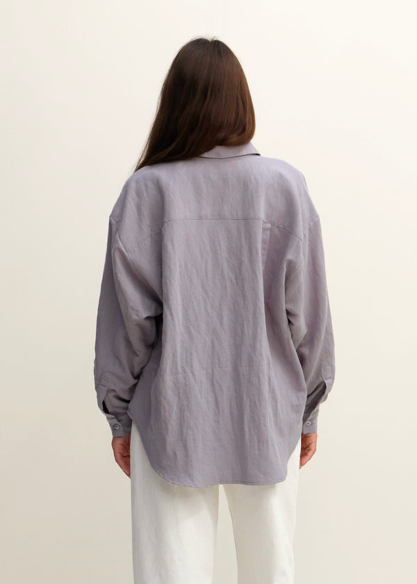 Alberta Shirt - Shark Linen